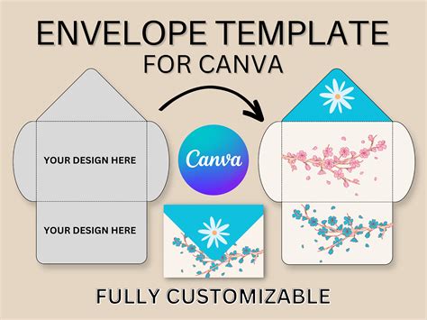 Fully Customizable Envelope Template for Canva,custom Envelope,canva ...