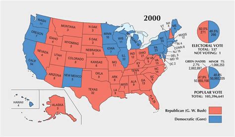 US Election of 2000 Map - GIS Geography