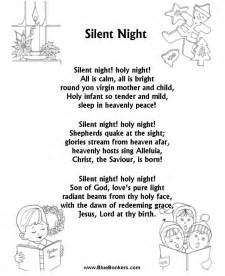 BlueBonkers: Silent Night , Free Printable Christmas Carol Lyrics ...