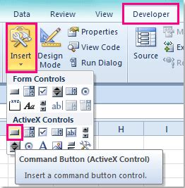 How to change the color of ActiveX Control button in Excel?