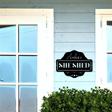 She Shed Signs Personalized She Shed Metal Sign Gift for - Etsy