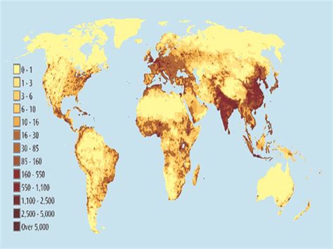 Population Density map of the World | World map, Map, Gcse geography