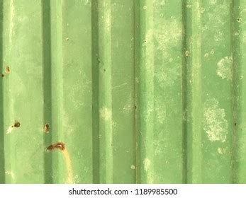 Green Metal Roof Texture Pattern Background Stock Photo 1189985500 ...