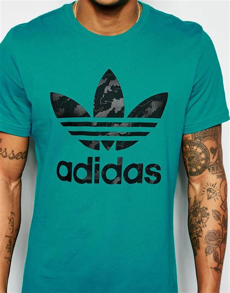 adidas Originals T-shirt With Trefoil Logo Aj6910 - Green for Men - Lyst