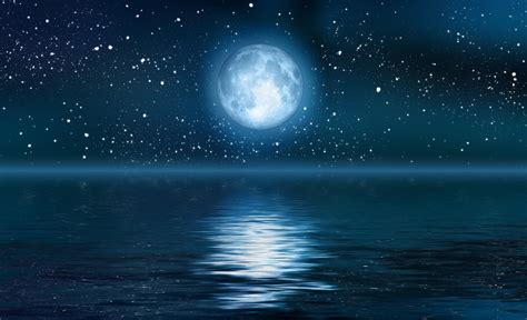 Full Moon and Stars Wallpaper - WallpaperSafari