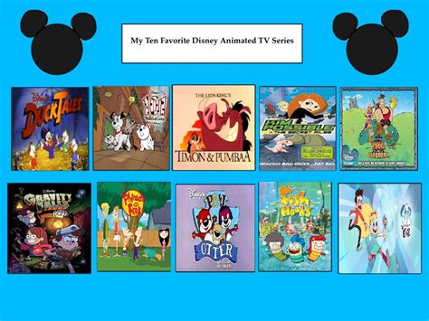 my top 10 favorite animated disney shows by cartoonstar92 on DeviantArt