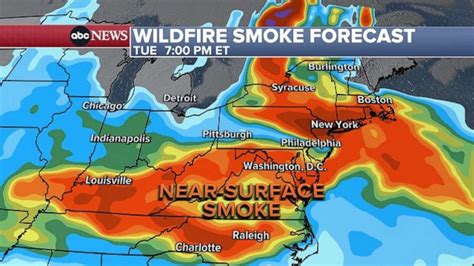 Canada Wildfire Smoke Map