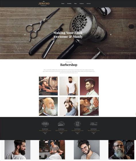 Barbershop Website Template