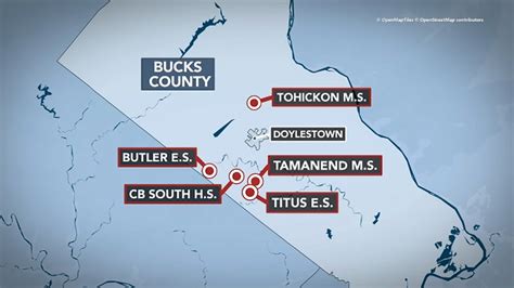 Map Of Bucks County