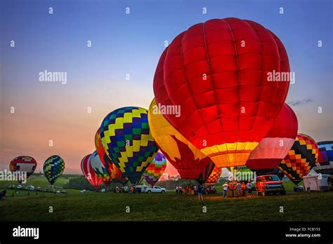 Hot Air Balloon Festival in Indianola Iowa Stock Photo - Alamy