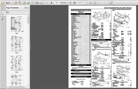 Chevy Trailblazer Parts Manual Catalog Download 2002-2006 - PDF ...