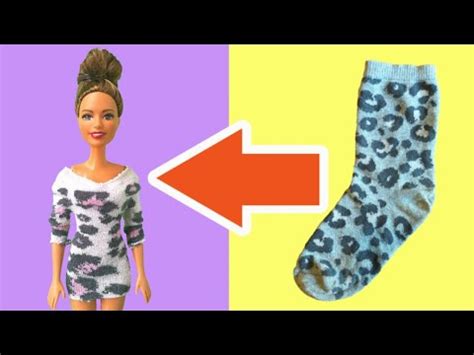 Easy BARBIE CLOTHES out of SOCKS | Barbie Clothes Hacks - YouTube