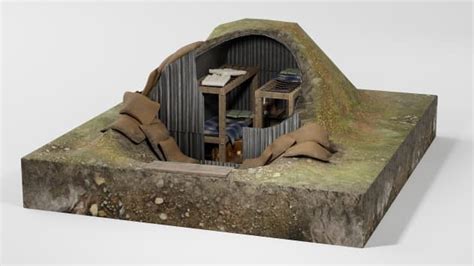 3D Model: Second World War - Anderson Shelter - Twinkl