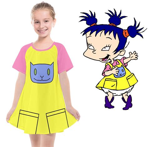 Kids Girls as Kimi Finster Rugrats Costume Cosplay Dress | Etsy