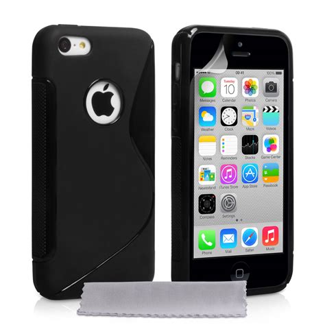 Caseflex iPhone 5c Silicone Gel S-Line Case - Black | M