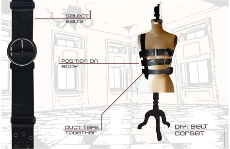 Madame Hammer: Exploring DIY: Belt Corset Design Layout