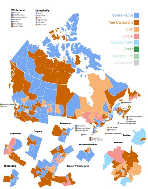 Results of the 2021 Canadian federal election in an alternate history ...