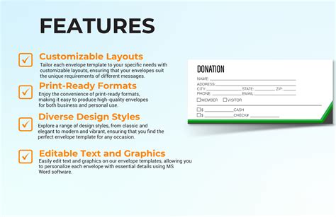 Donation Envelope Template in MS Word, GDocsLink, Pages - Download ...