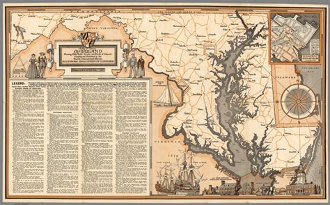 A map of historic Maryland : showing main traffic routes and points of ...