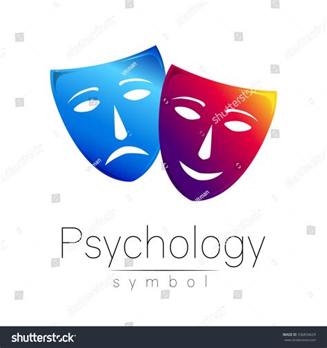 Two Masks Different Emotions Vector Logo Stock Vector (Royalty Free ...