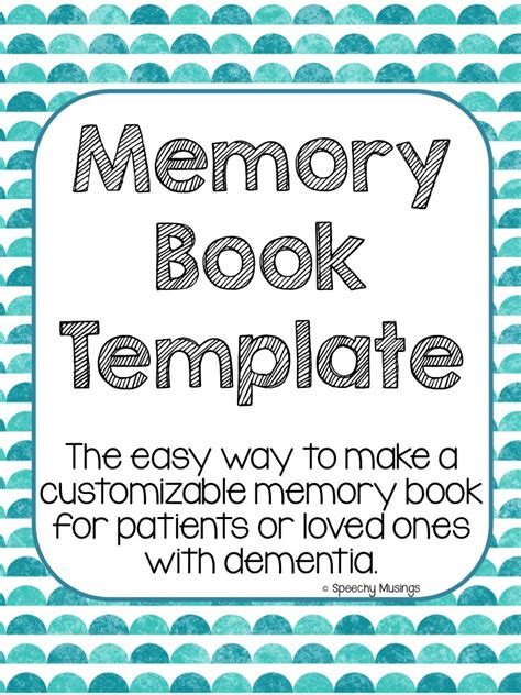 Free Memory Book Templates