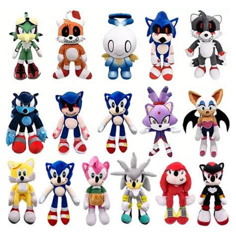 Ready Stock 45cm-20cm Sonic The Hedgehog Shadow Amy Rose Knuckle Tail ...