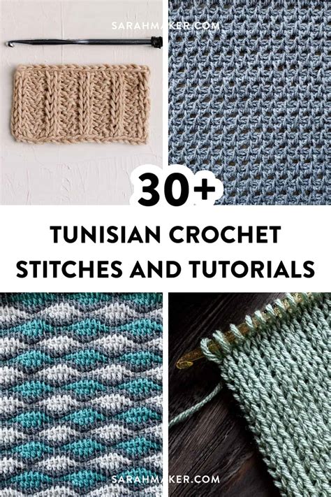 30 Tunisian Crochet Stitches and Tutorials | Flipboard