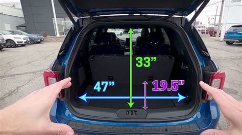 Cargo Spacing and Measurements for the 2021 Ford Explorer ST | Features ...