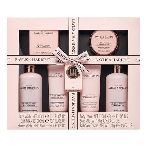 Baylis & Harding Luxury Bath Gift Set, Jojoba, Vanilla & Almond Oil ...