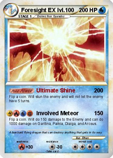 Pokémon Foresight EX lvl 100 100 - Ultimate Shine - My Pokemon Card