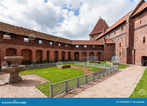 The Castle of the Teutonic Order in Malbork Stock Photo - Image of ...