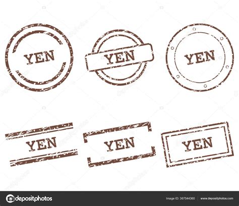 Yen Stamps Vector Illustration — Stock Vector © rbiedermann #367544360