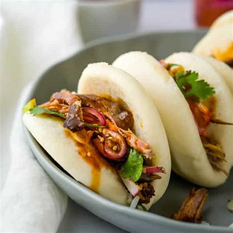 Tangy Asian BBQ Pulled Pork Buns - Garlic & Zest