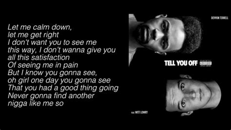 Devvon Terrell - "Tell You Off" Ft. Witt Lowry (Lyrics) - YouTube