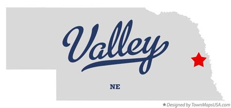 Map of Valley, Douglas County, NE, Nebraska