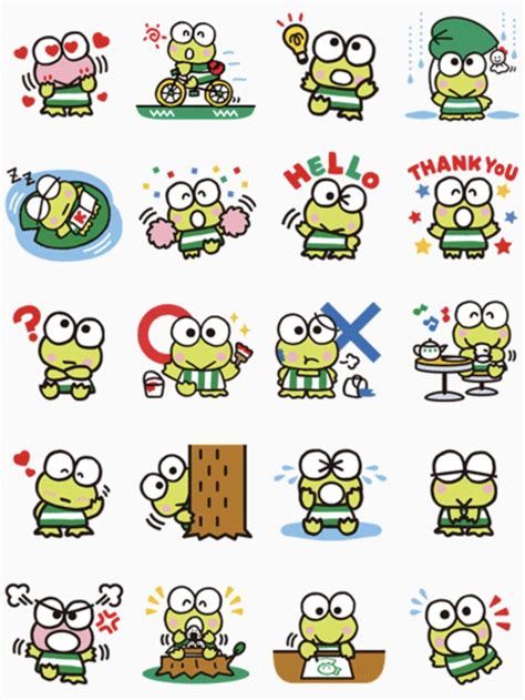 Keroppi | Hello kitty drawing, Cute stickers, Print stickers