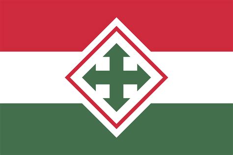 Hungarian flag under the Arrow Cross regime redesign : r/vexillology