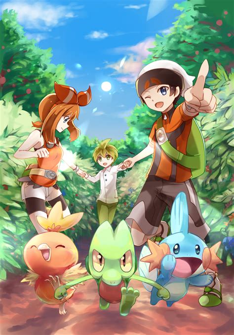 Wallpaper Pokemon Hoenn Pokemon Hoenn Starters Wallpaper By Kniye ...