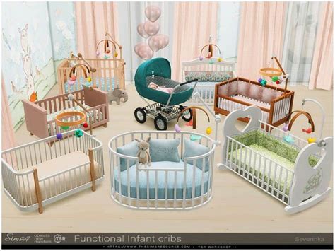 17+ Sims 4 Cribs CC: Sleigh Beds & Bassinet Options - We Want Mods