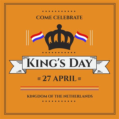 Kings Day Festival Poster Vector 182365 Vector Art at Vecteezy