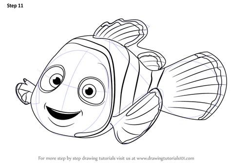 Learn How to Draw Nemo from Finding Nemo (Finding Nemo) Step by Step ...