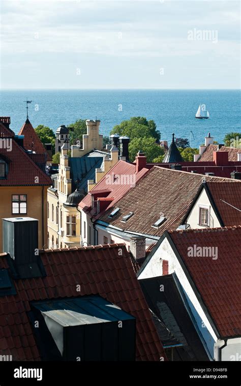 Village by sea Stock Photo - Alamy