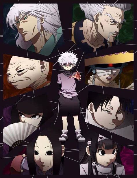 Silva, Maha, Kalluto, Illumi, Zeno, Kikyo, Milluki, Alluka, and Killua ...