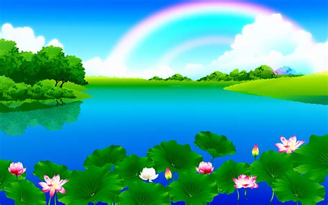 Beautiful Nature Cartoon Images - Beautiful Nature Icon Vector Art ...