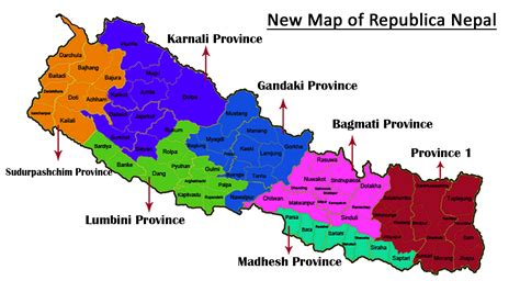 Political Map Of Nepal Nepal Political Map With Districts Southern ...