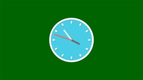 clock animated icon on green screen Stock Footage Video (100% Royalty ...