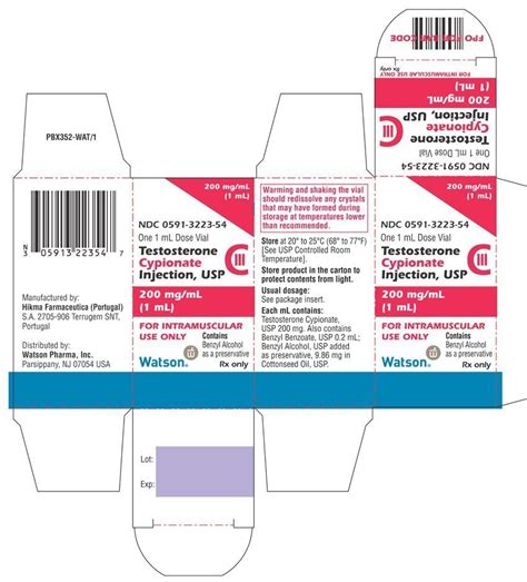 Testosterone Cypionate - FDA prescribing information, side effects and uses