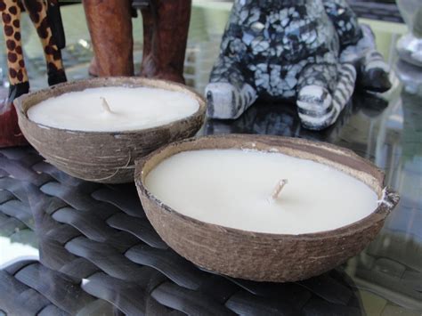 Coconut Scented Soy Candles in real coconut shell (Made in Hawaii ...