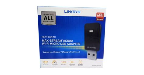 Linksys MAX-STREAM WUSB6100M AC600 Micro USB Wireless Adapter Review