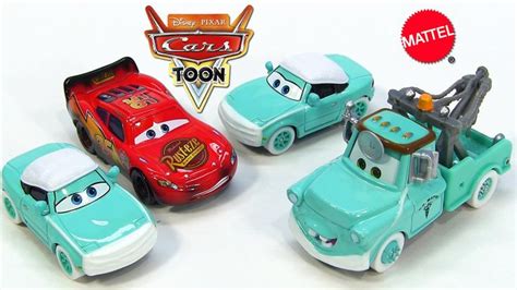 Disney Cars Toon Rescue Squad Mater Burnt Lightning McQueen Dr.Mater ...